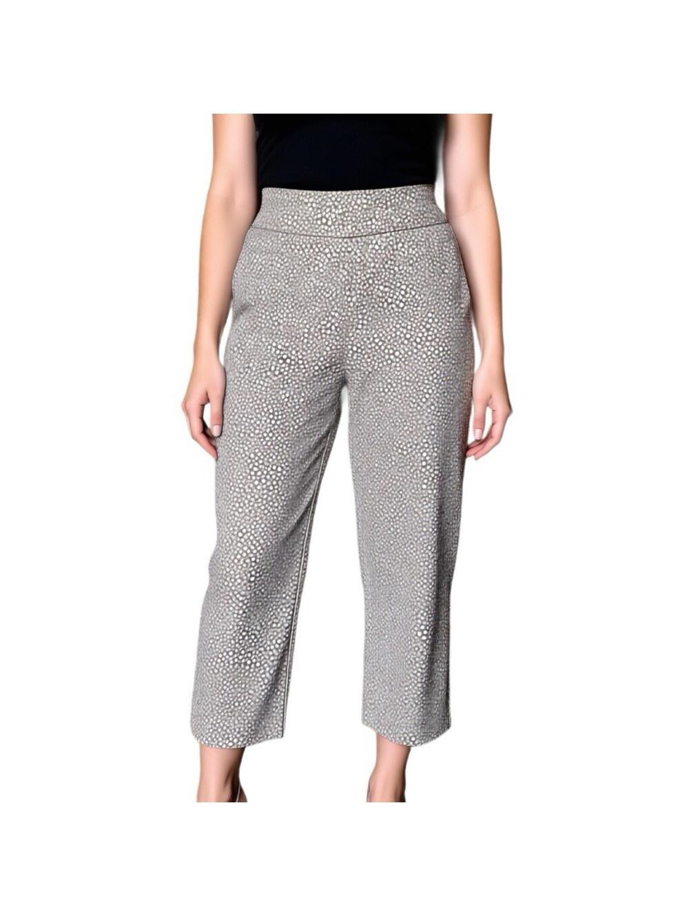 Women's Lightweight High-Rise Waist Cropped Capri Pull On Pants Size 12P